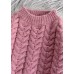 Cute pink Sweater weather Refashion o neck thick Ugly fall sweater dress