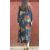 women navy linen shift dresses trendy plus size holiday dresses New short sleeve floral linen dress