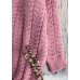 Cute pink Sweater weather Refashion o neck thick Ugly fall sweater dress